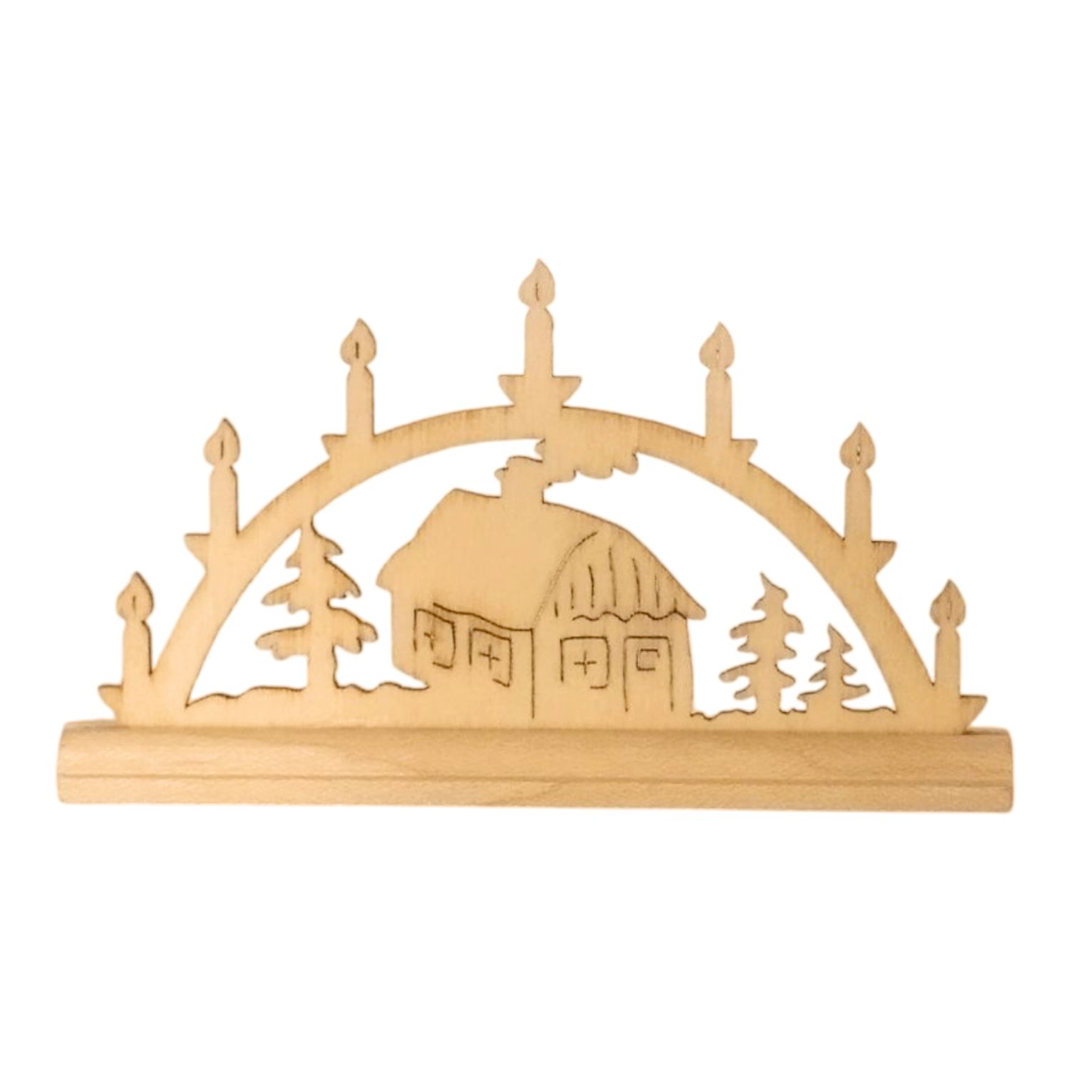 Mini candle arch forest house