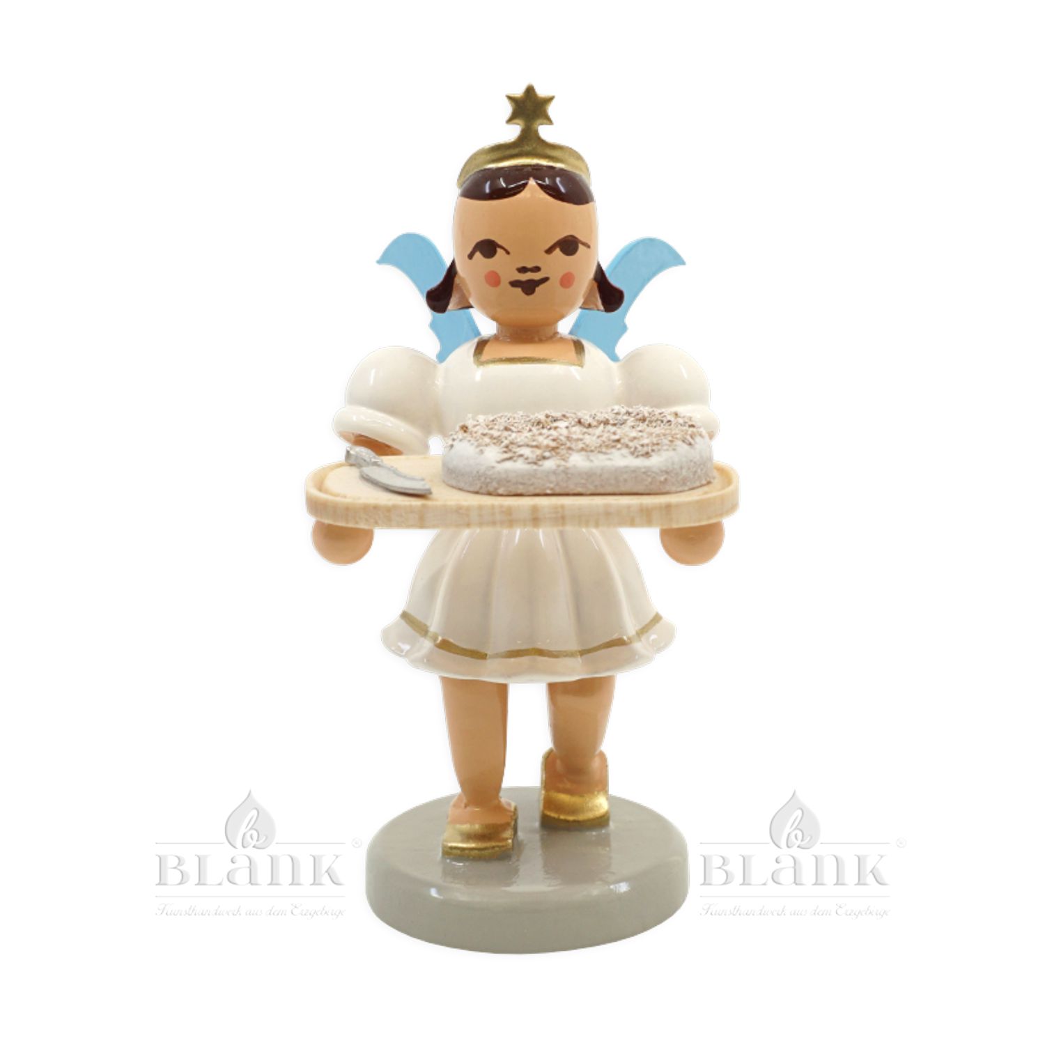 Blank short skirt angel with cleats, colored