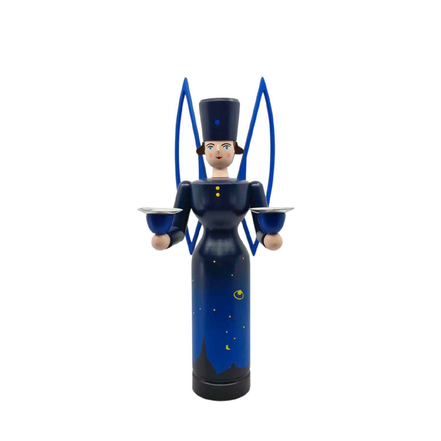 Angel candlestick Annual Angel 2025, black-blue
