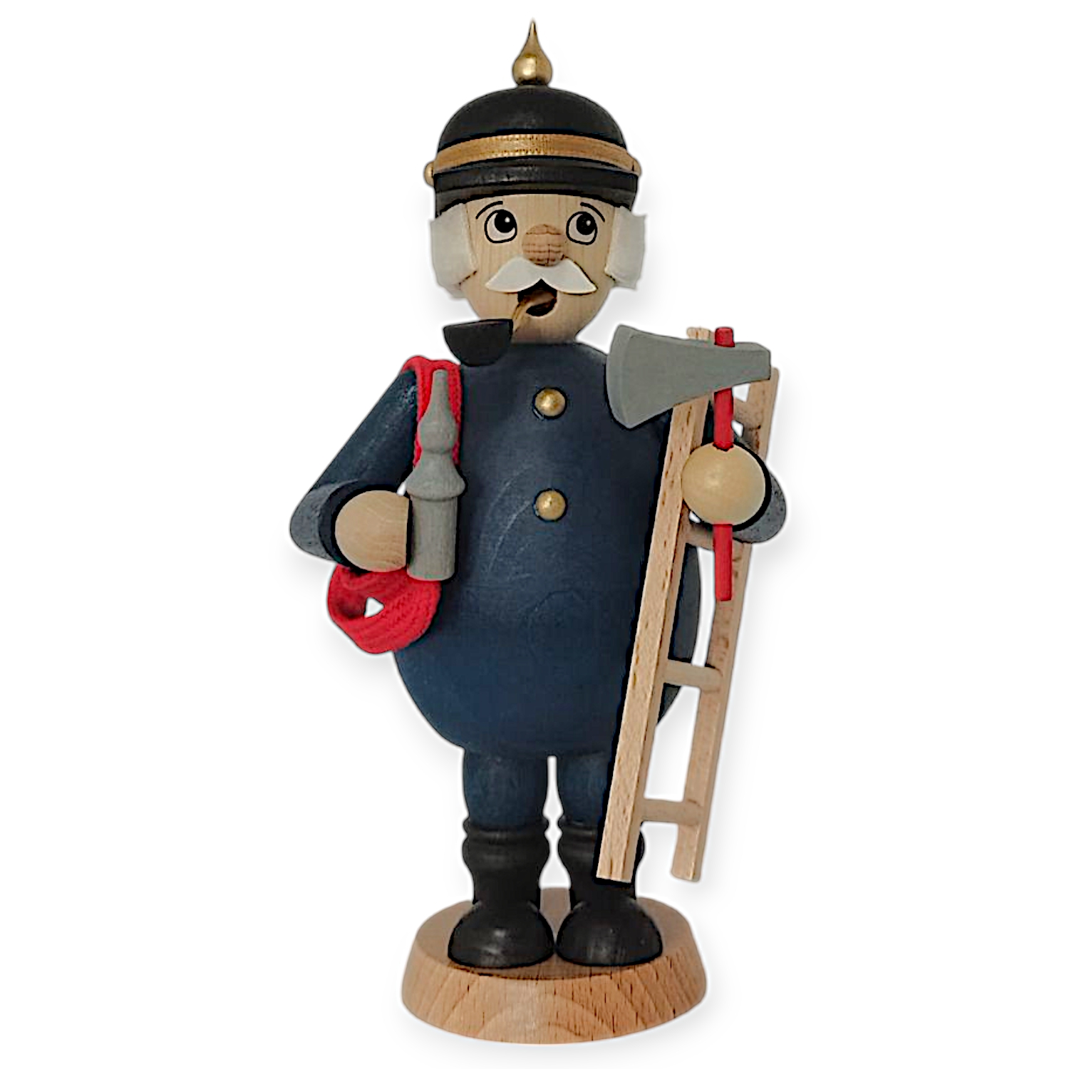 Räuchermann Feuerwehrmann, farbig