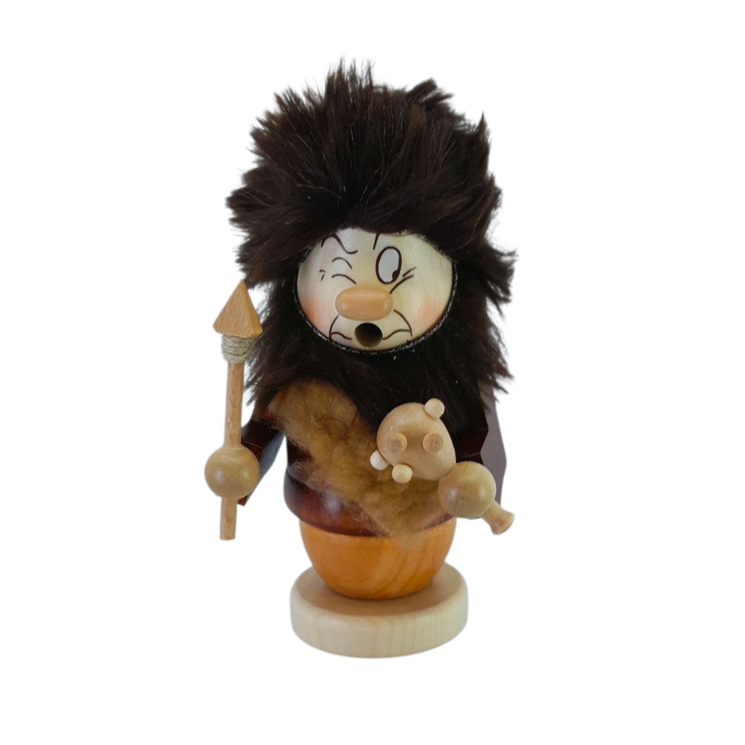 Smoking man mini gnome primitive man