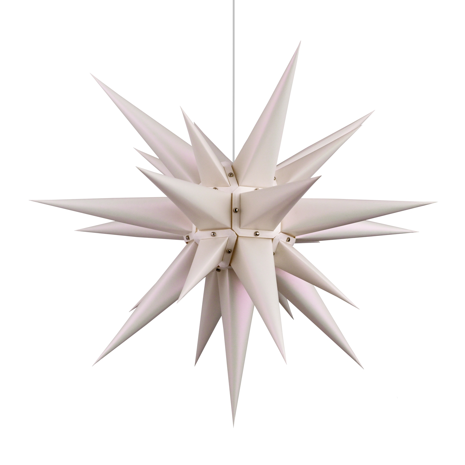 Herrnhuter Star Edition Natural Paper 60cm, mother of pearl white