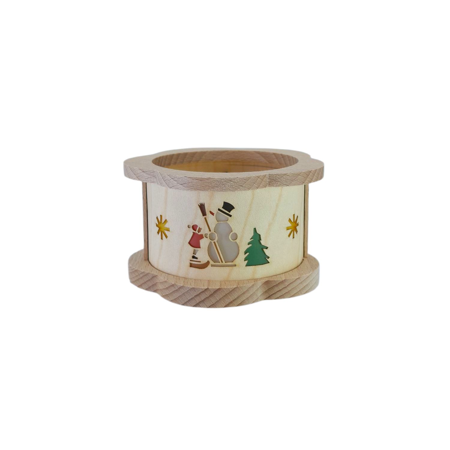 Tealight lantern snowman