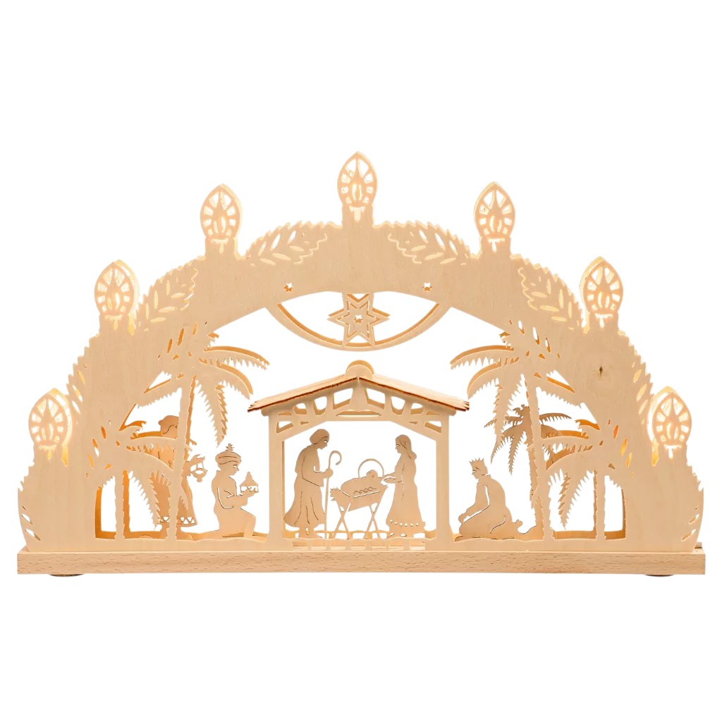 Bethlehem candle arch, 7-flame