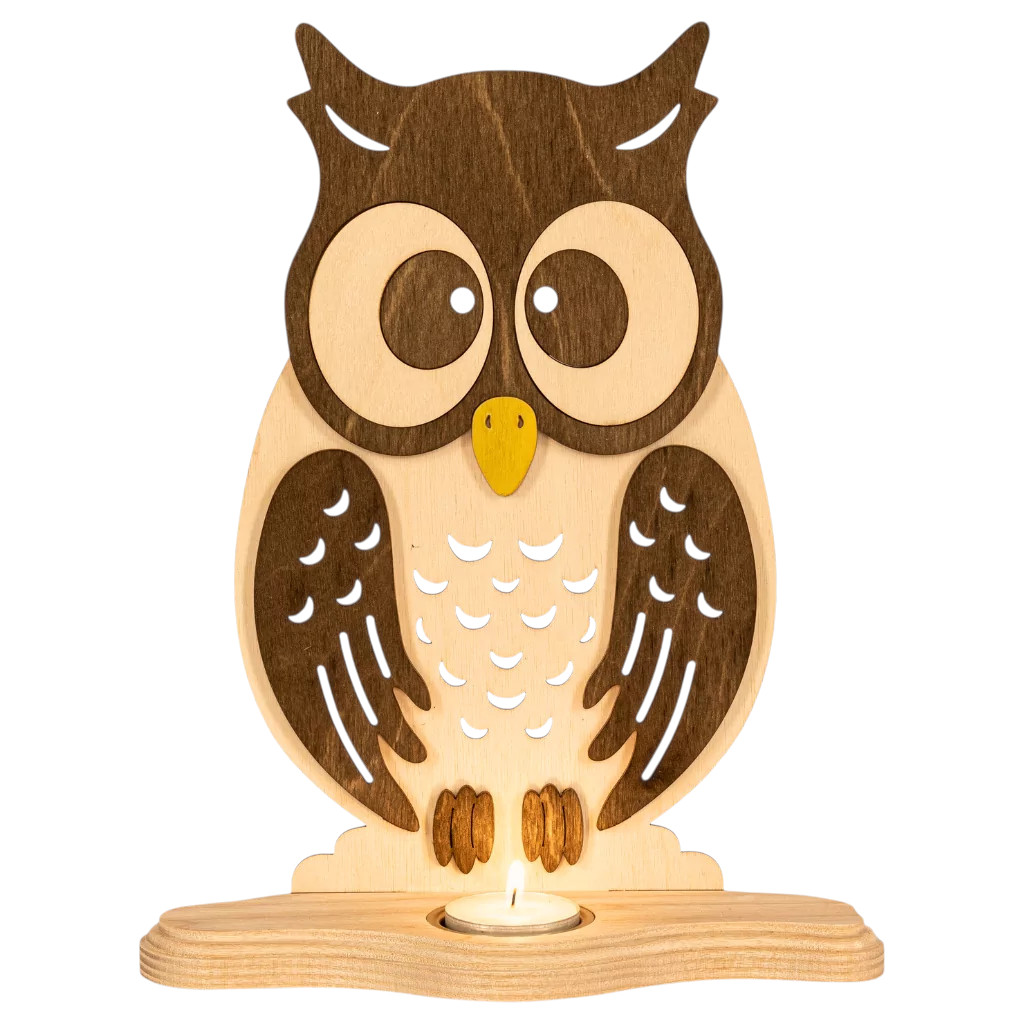 TL1EU-Tealight Holder Owl