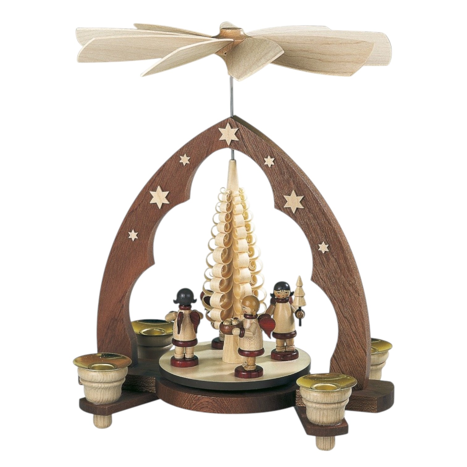 Pointed arch pyramid gift angel