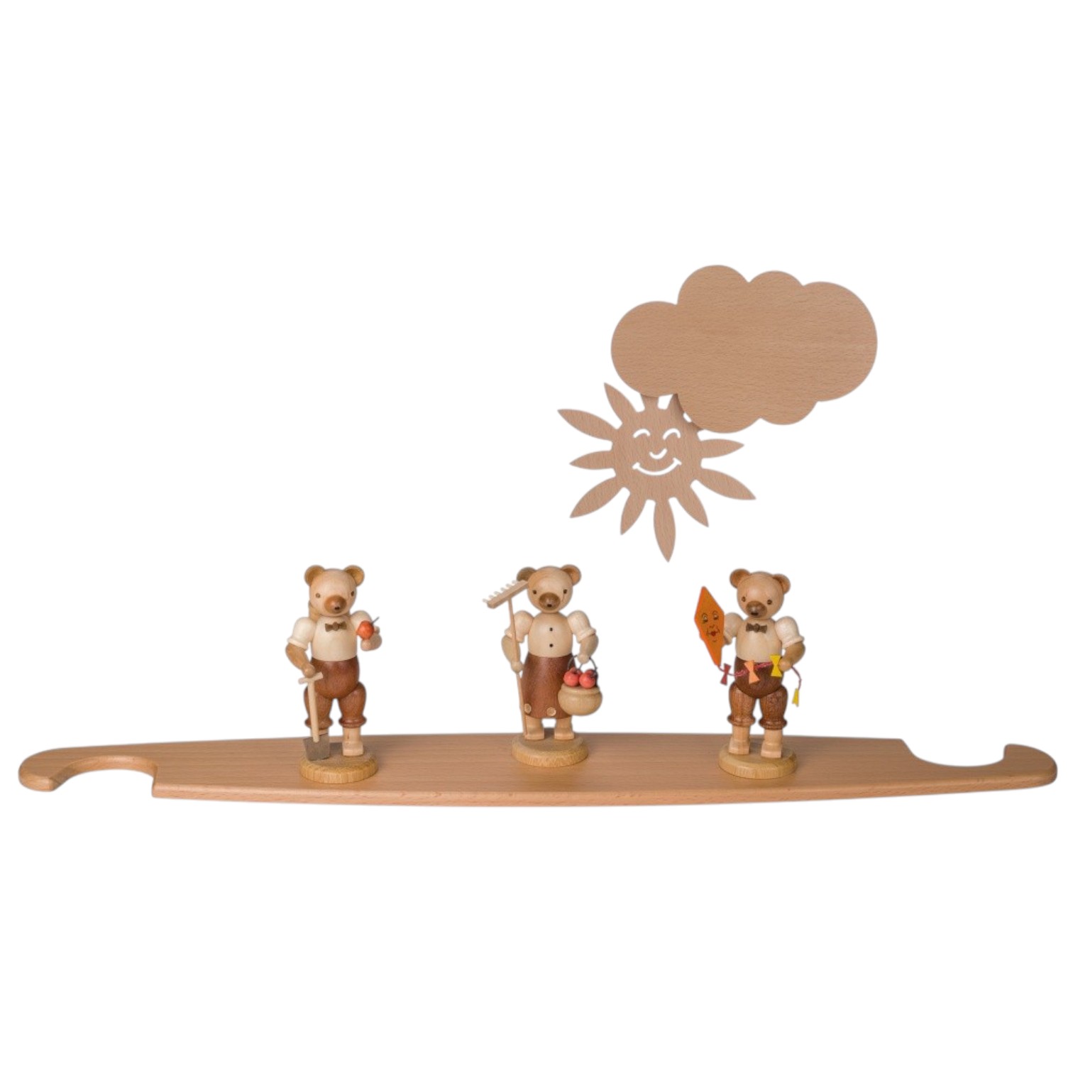 Motif platform for modern light lace bears, natural including sun sky
