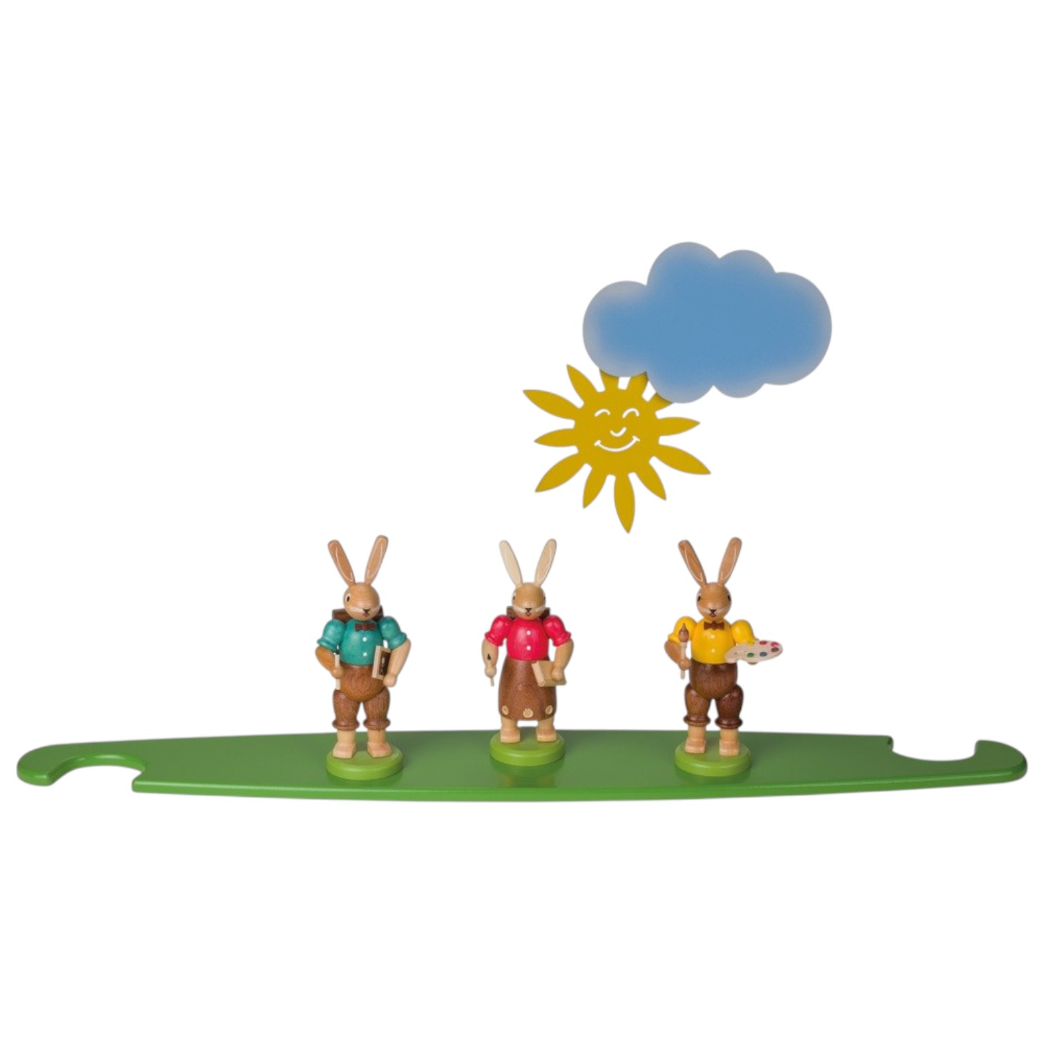 Motif platform for modern light lace rabbits, colored