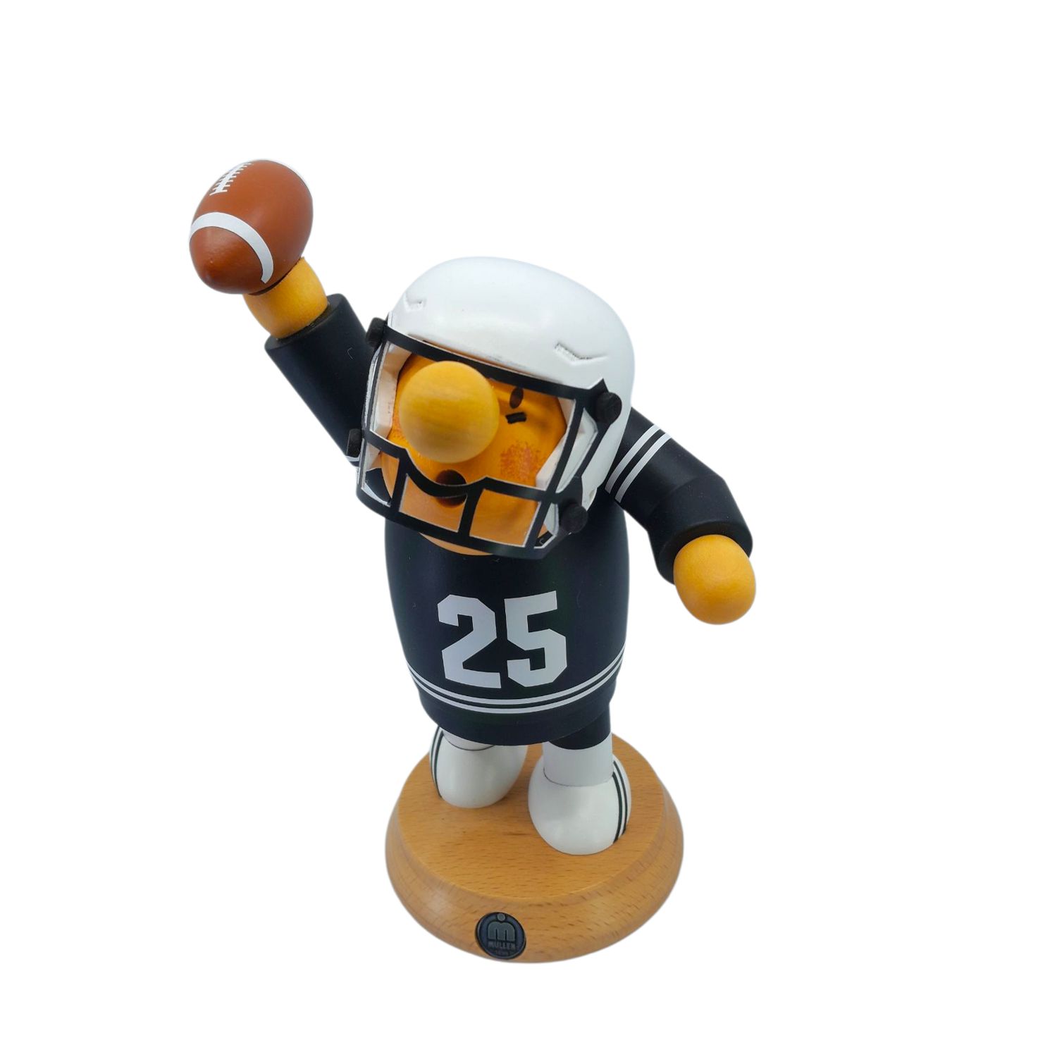 Smoking man football player