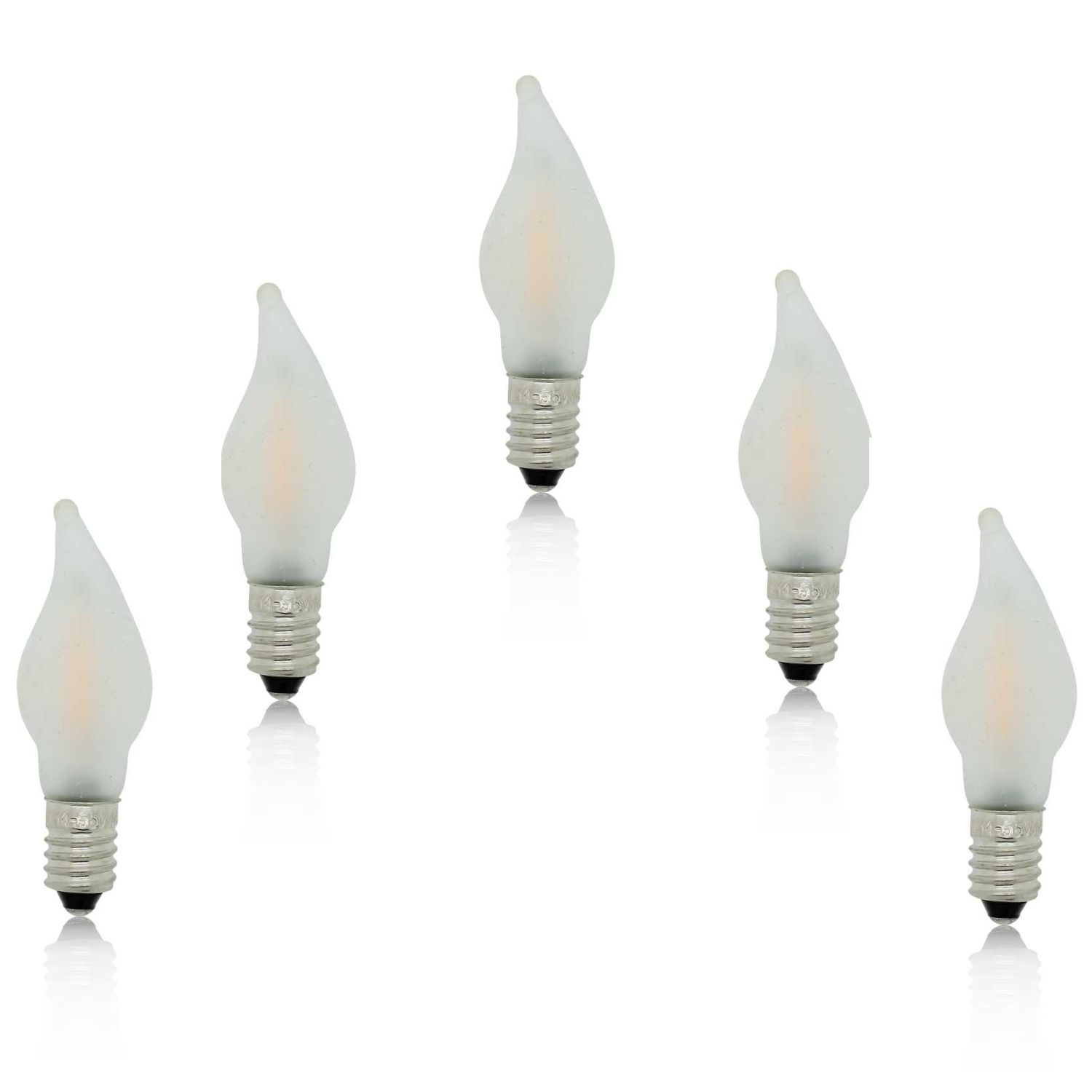 Filament LED flame candle