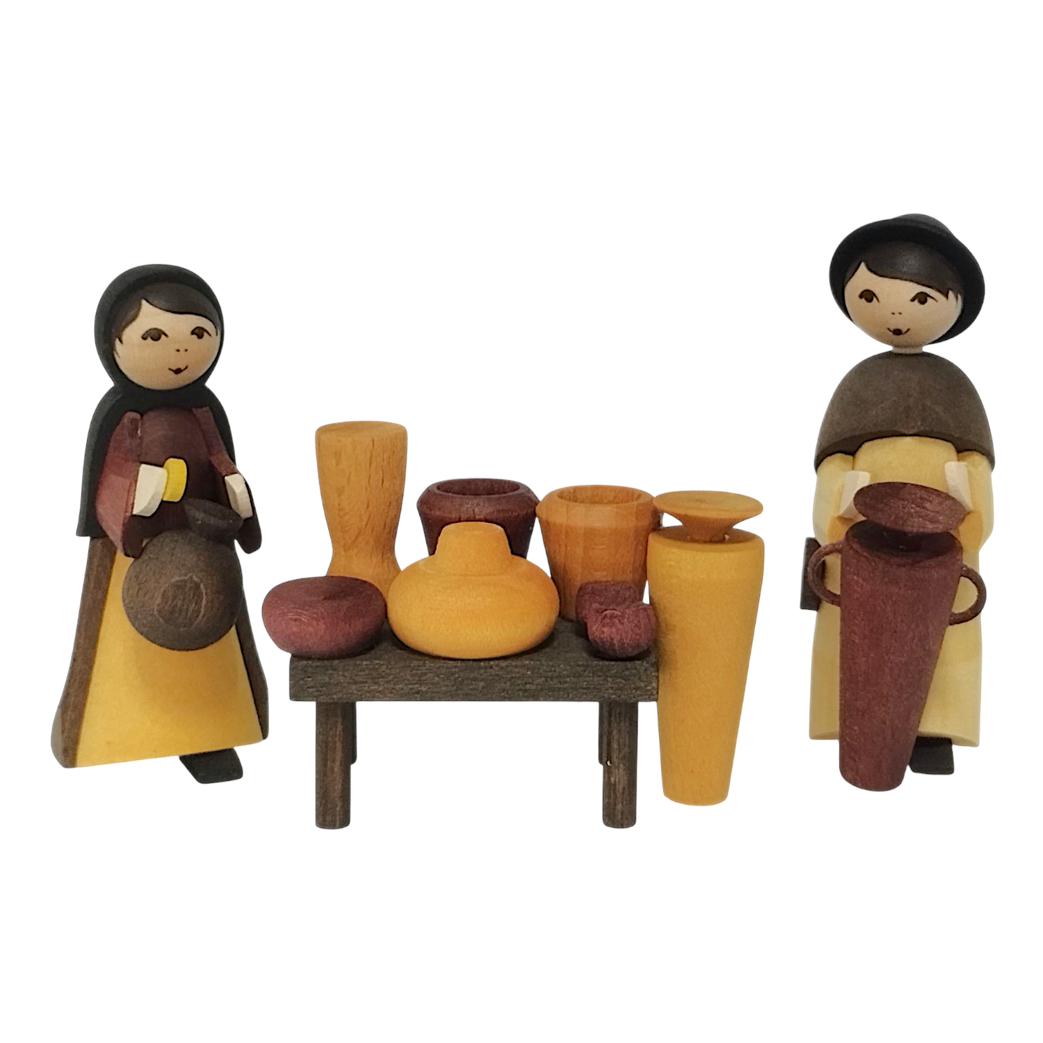 Ceramic dealer 3-piece, stained