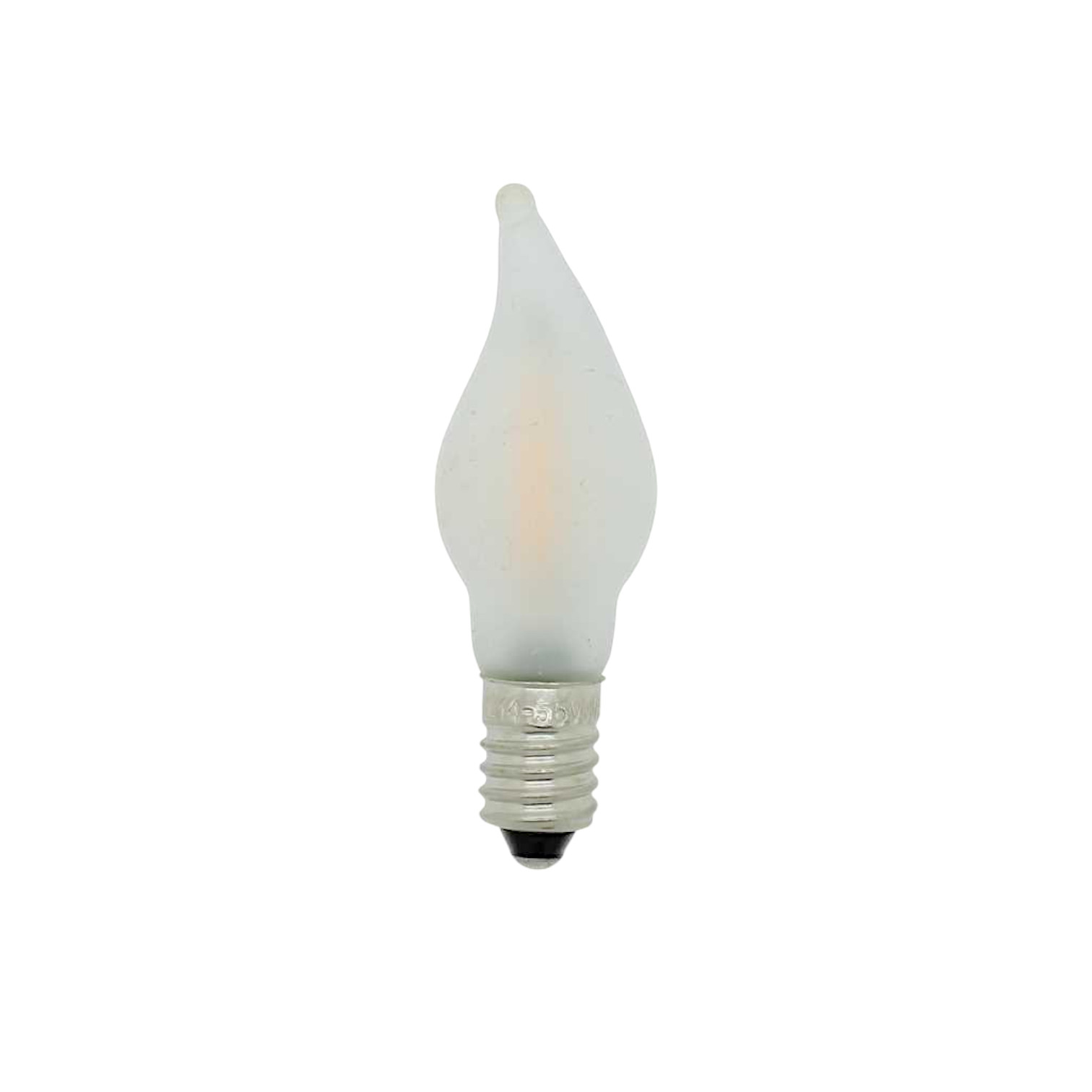 Filament LED flame candle 12-55V. 01-0.2W, matt