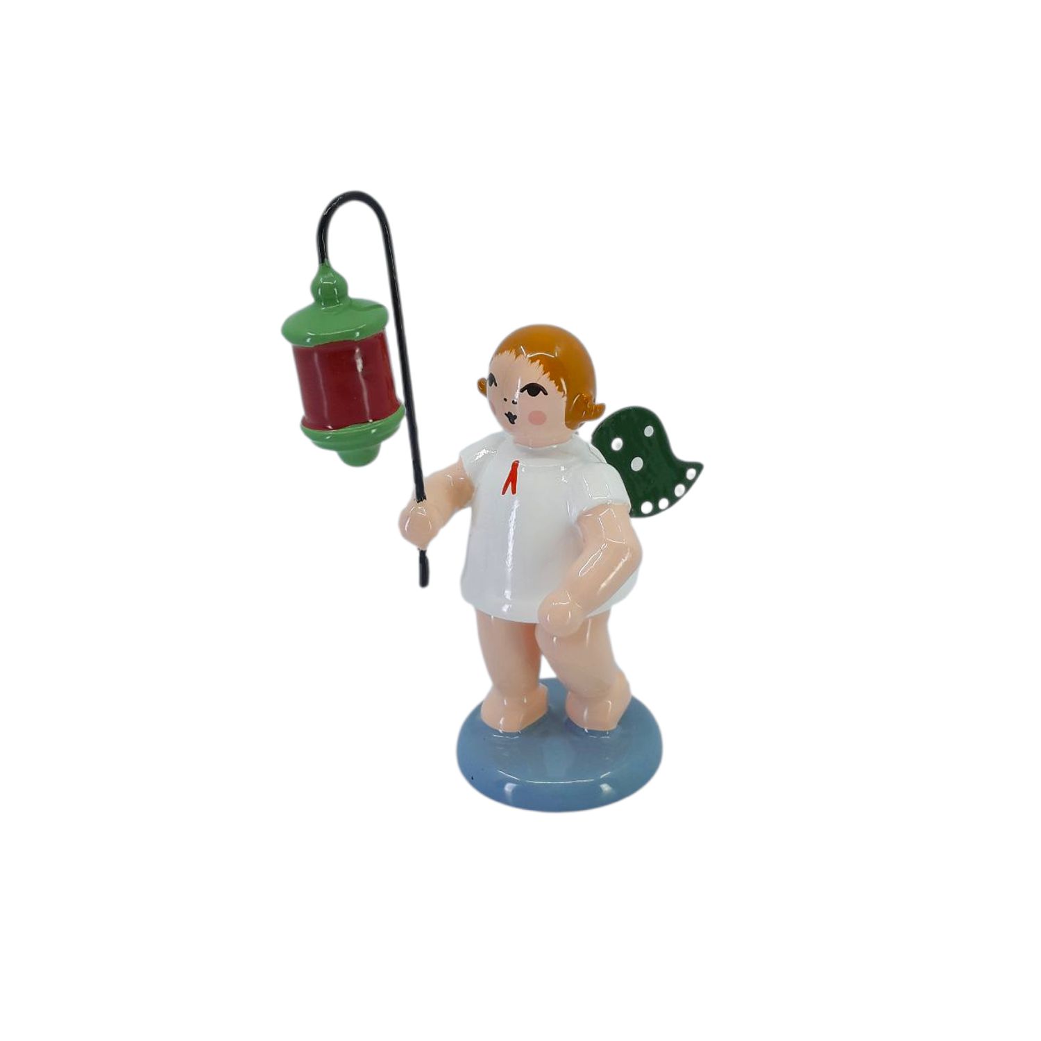 Angel with lantern, top hat without crown