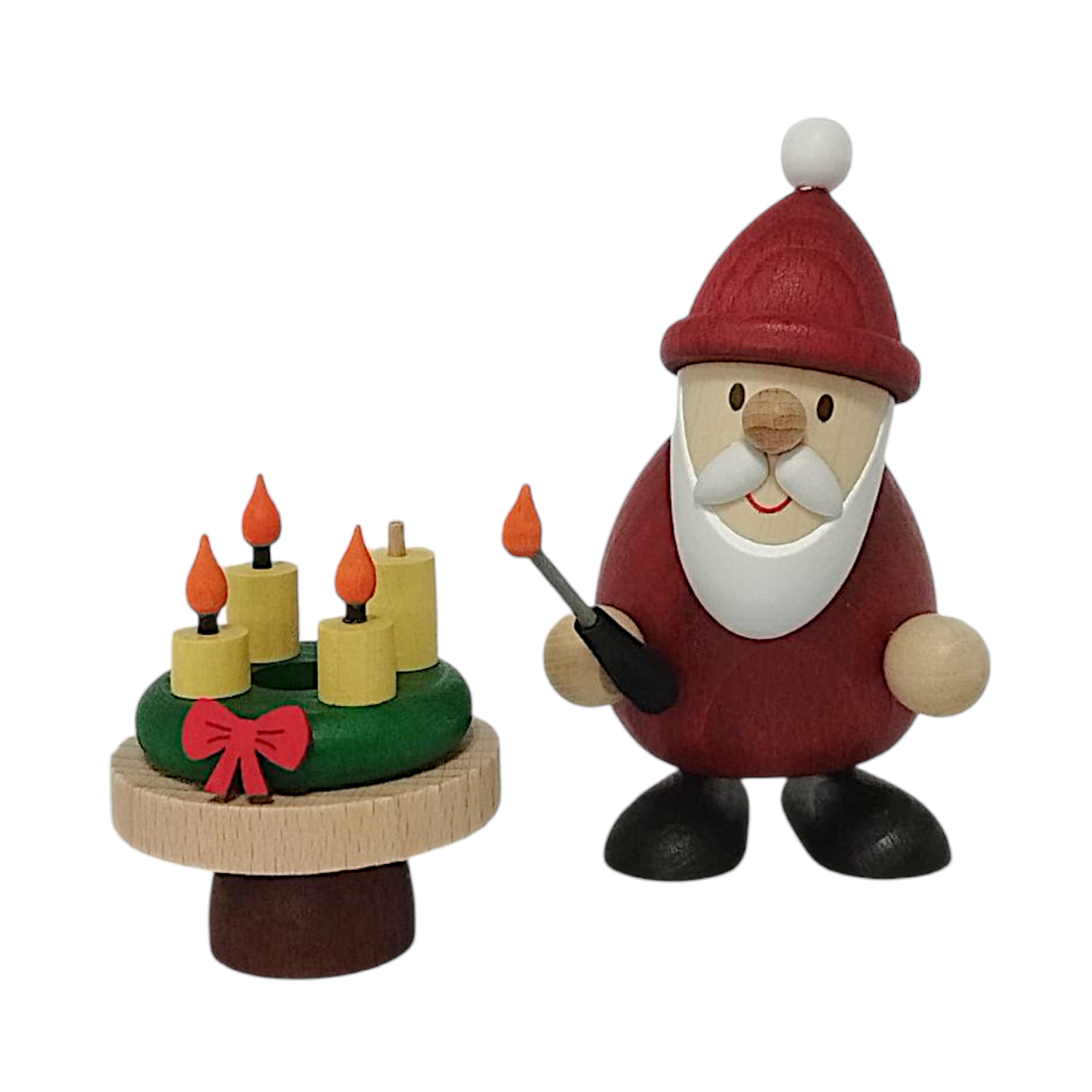 Santa Claus with Advent wreath