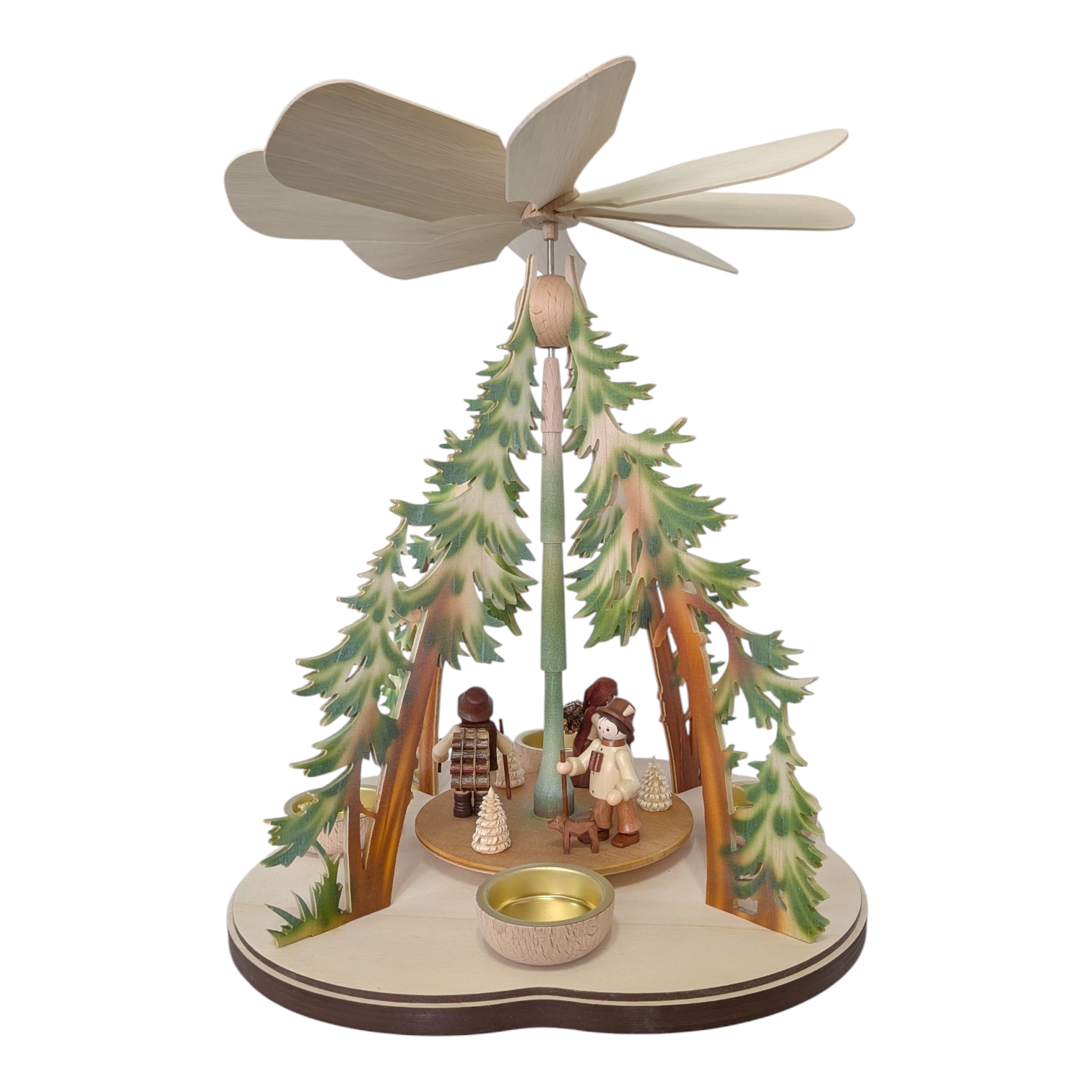 Tealight pyramid, lumberjack