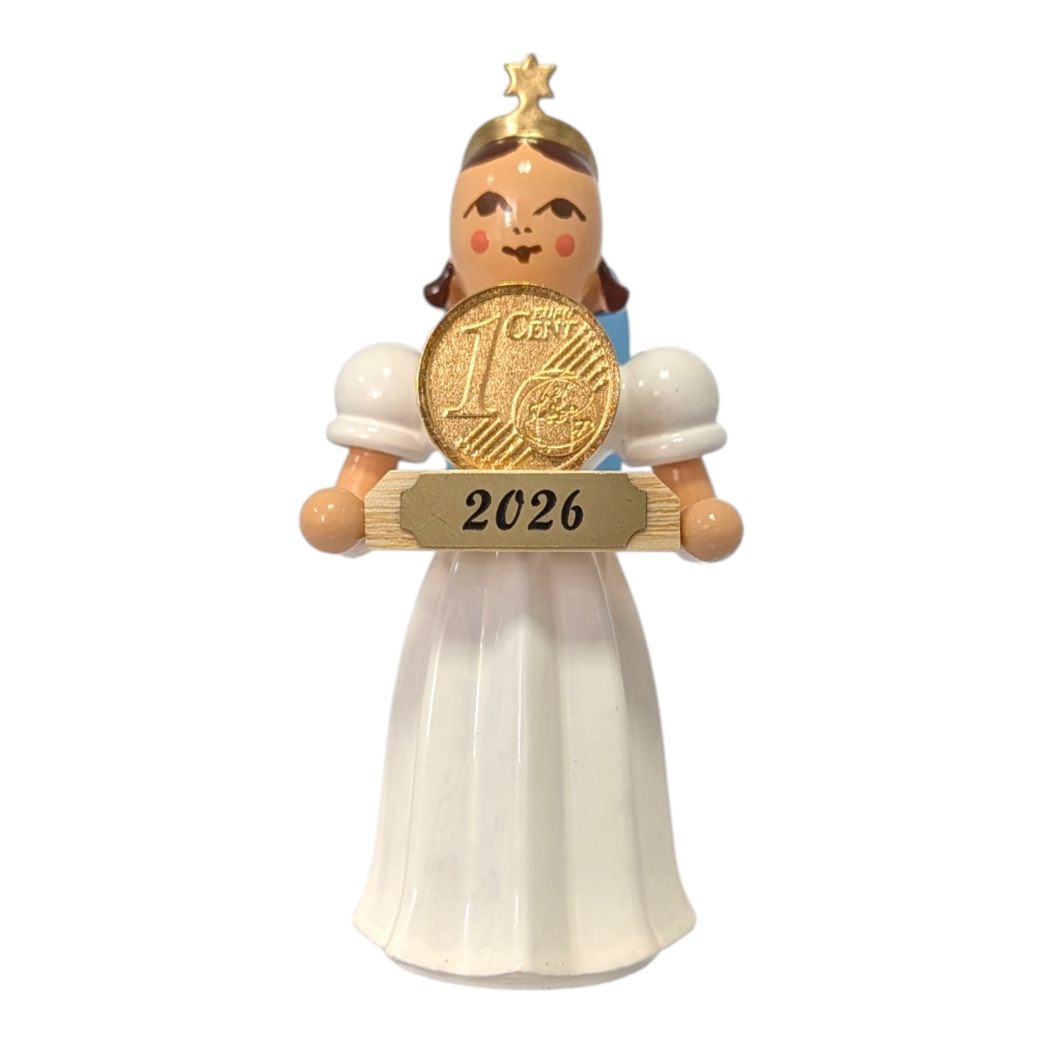Blank long-skirted angel with lucky penny, colored special edition 2026