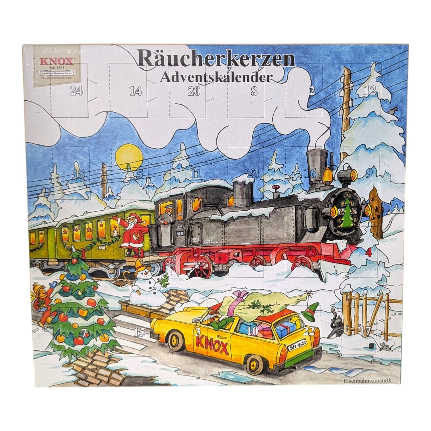 Knox Räucherkerzen Adventskalender 2026 Eisenbahnromantik