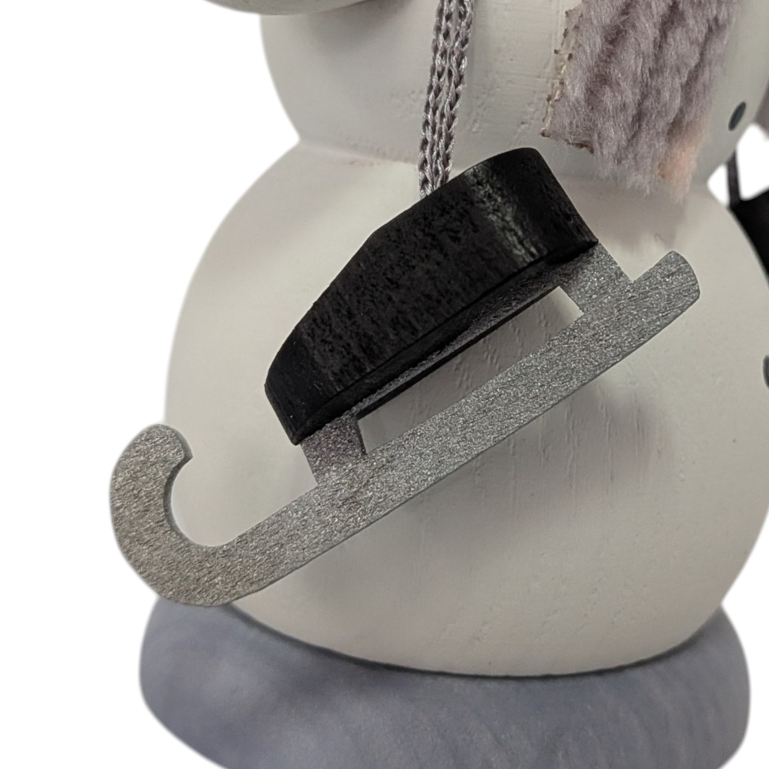 Snowman incense smoker with ice skates