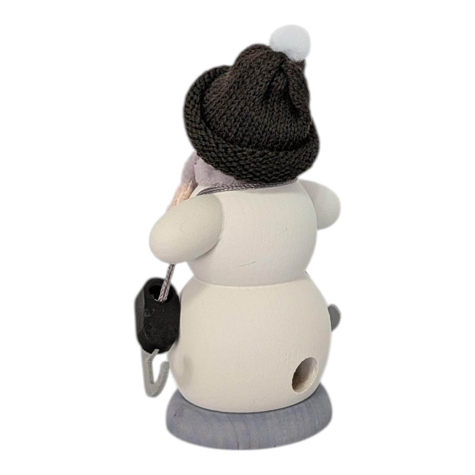 Snowman incense smoker with ice skates