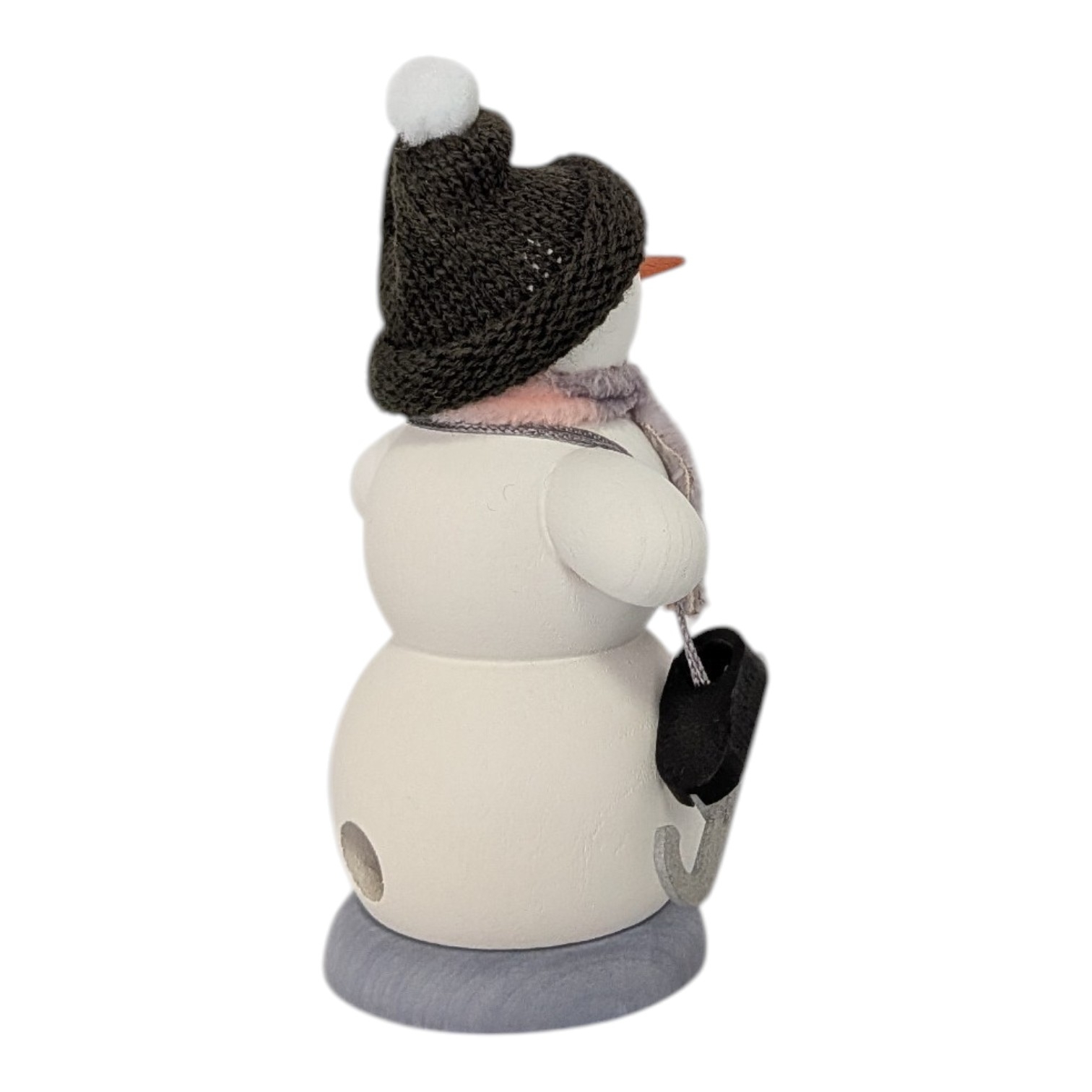 Snowman incense smoker with ice skates