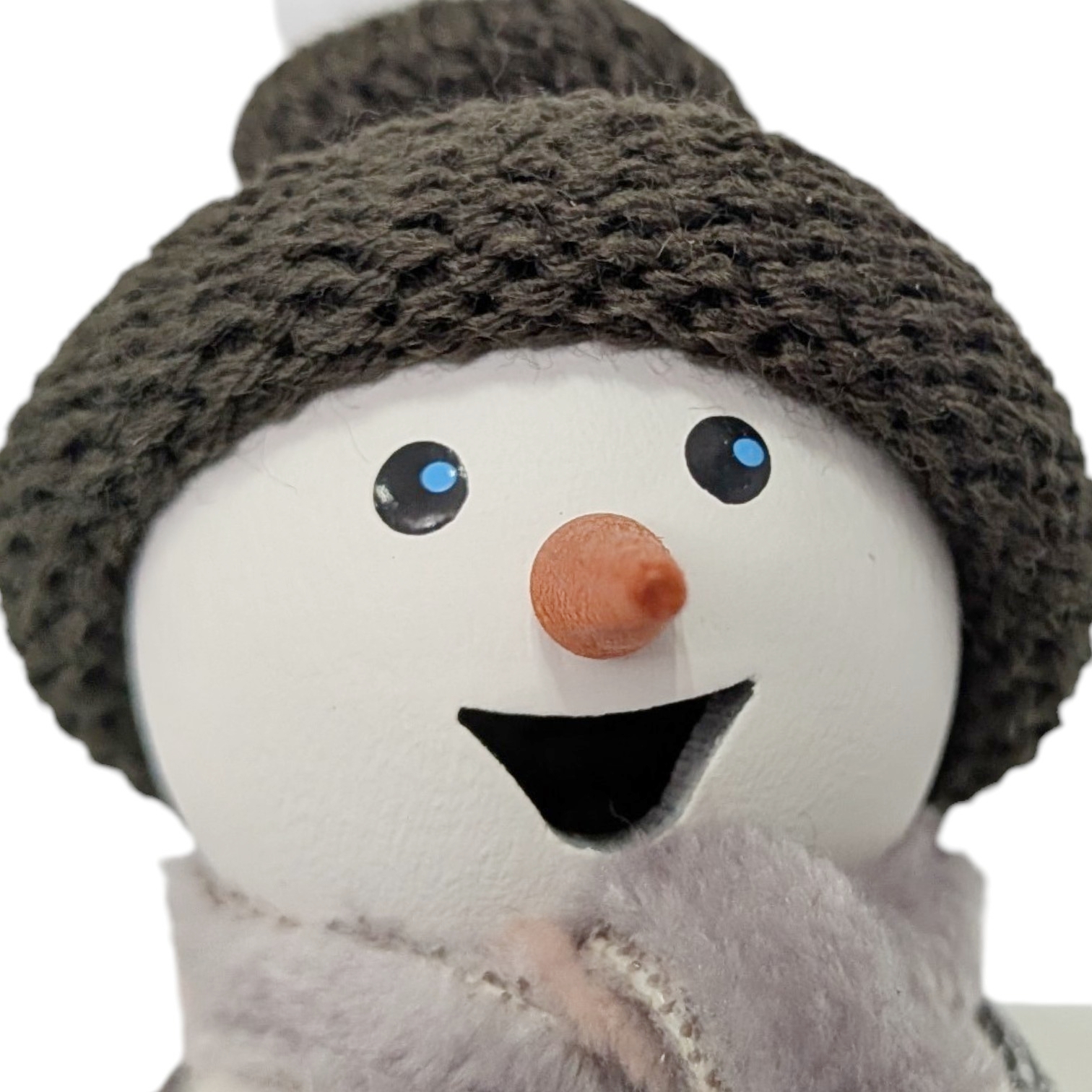 Snowman incense smoker with ice skates