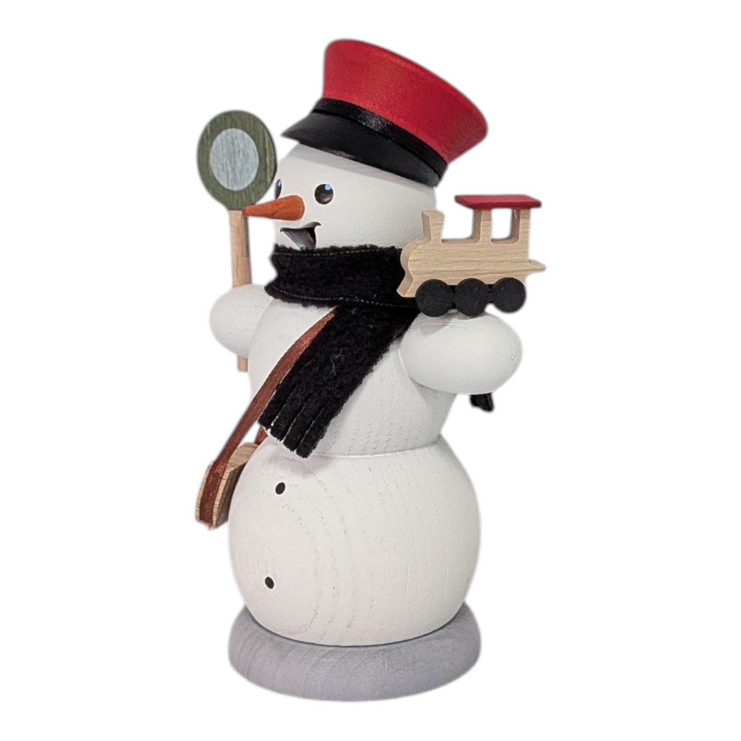 Snowman Railway Worker Incense Smoker