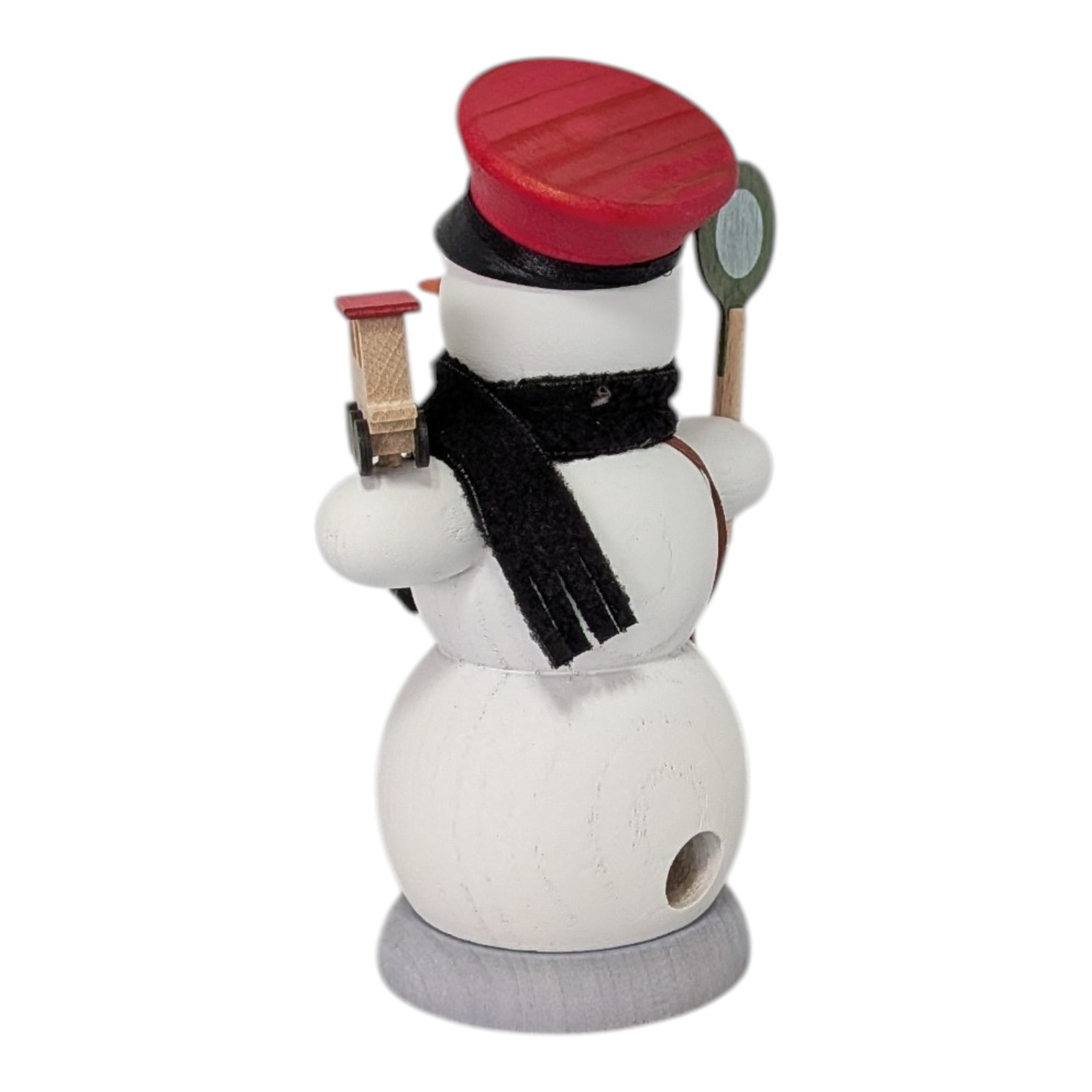 Snowman Railway Worker Incense Smoker