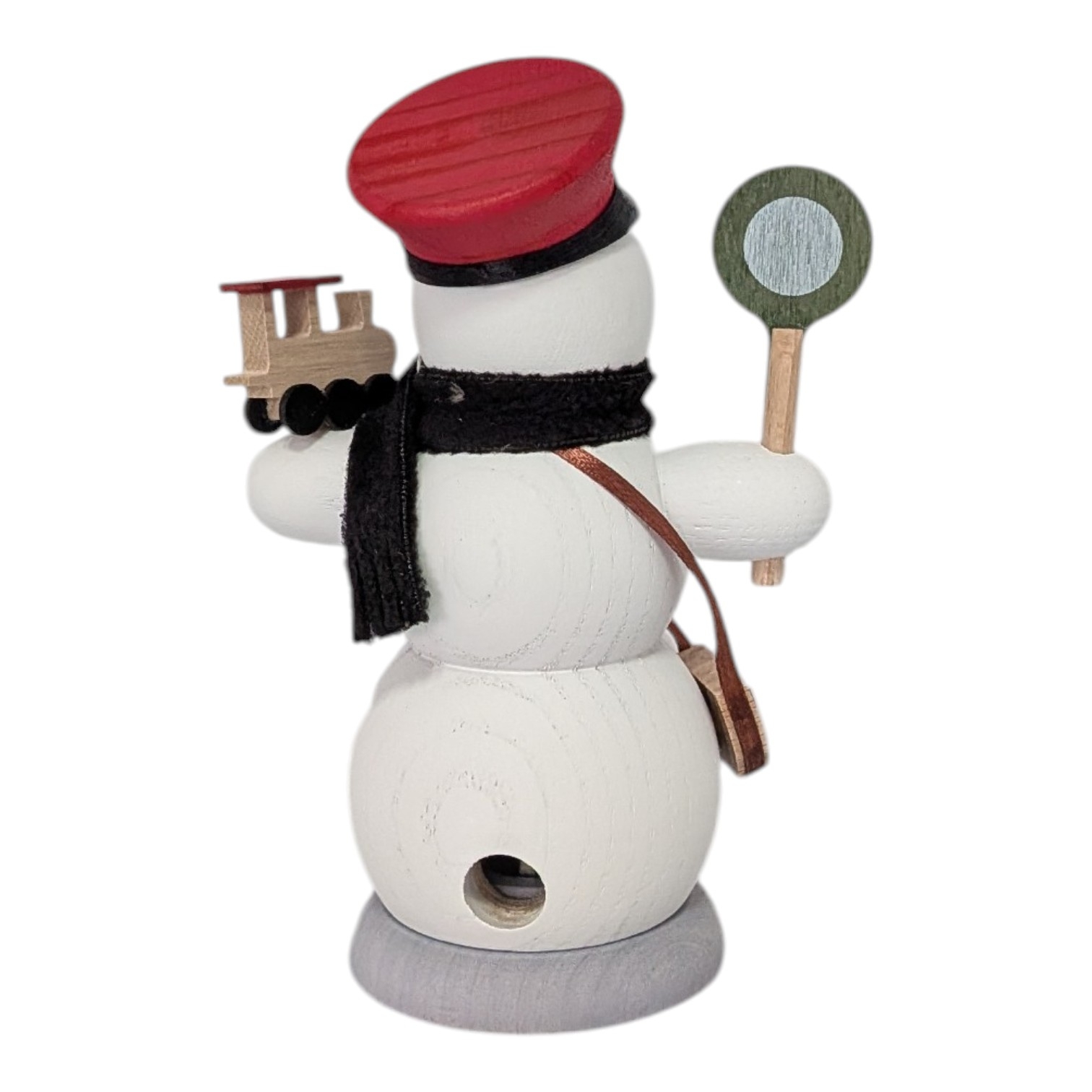 Snowman Railway Worker Incense Smoker