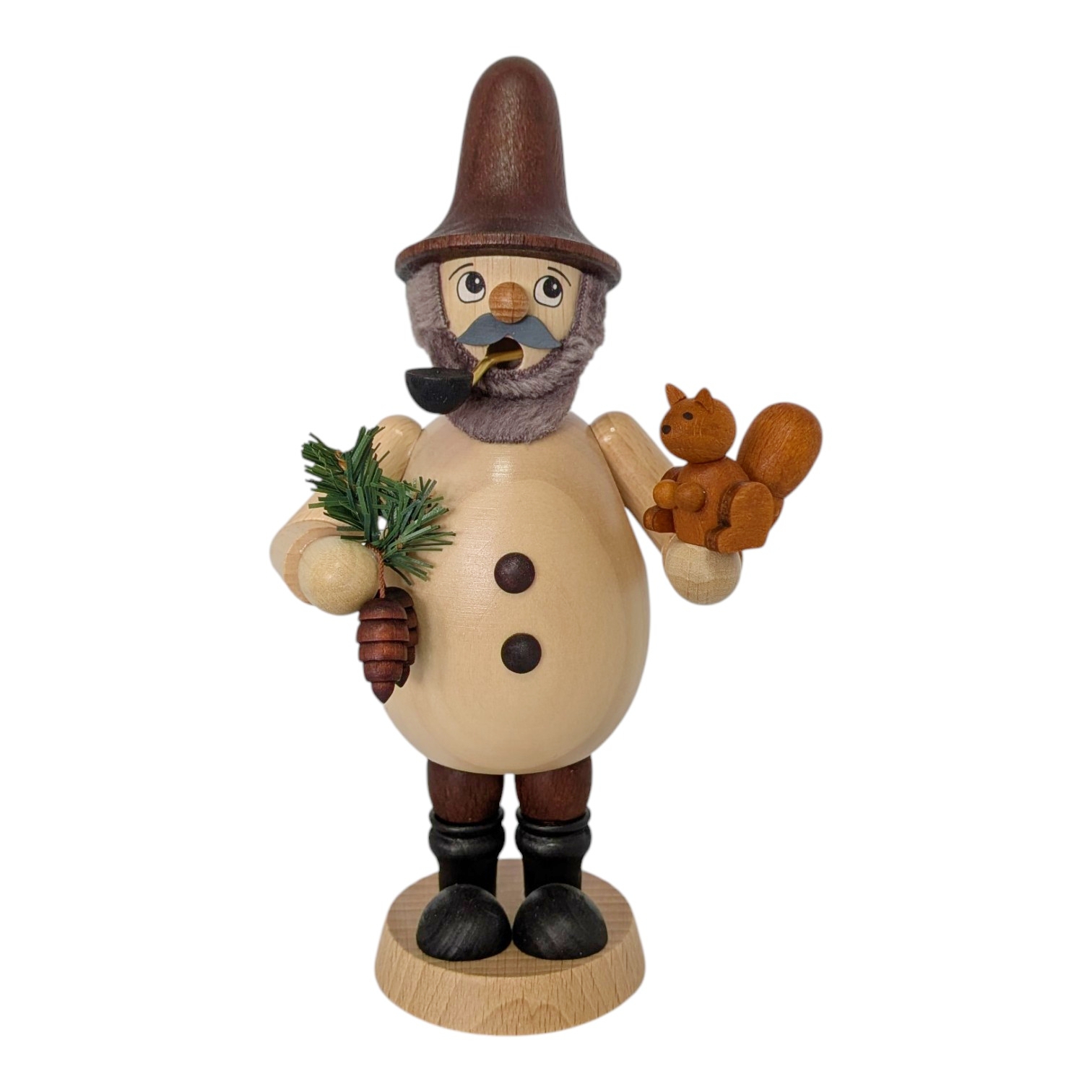 "Forest Sprite" Incense Smoker with Squirrel, Colored