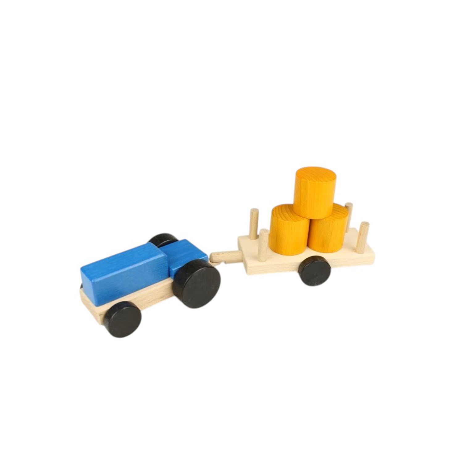 Tractor with Straw Bales – Creative Play with Wood