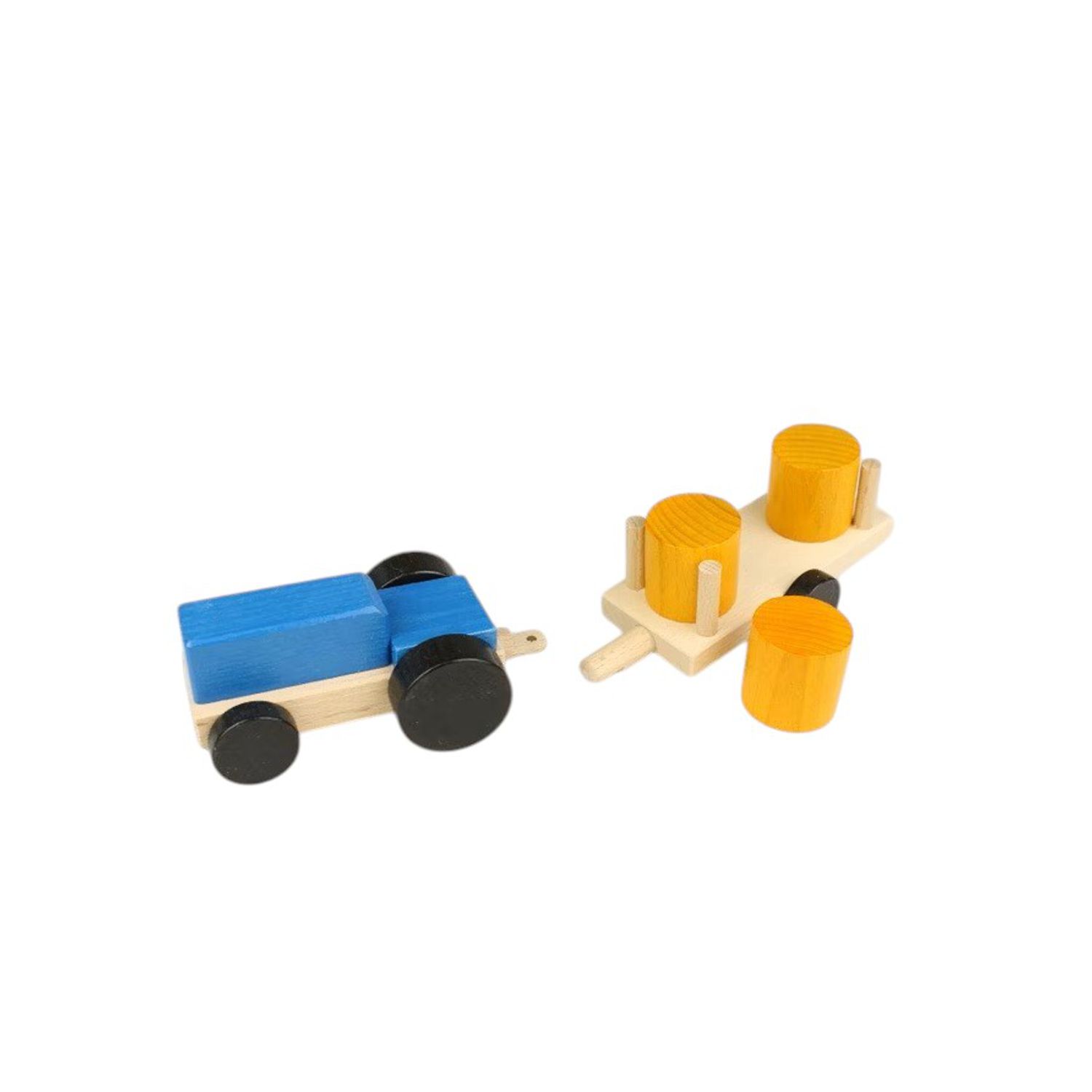 Tractor with Straw Bales – Creative Play with Wood