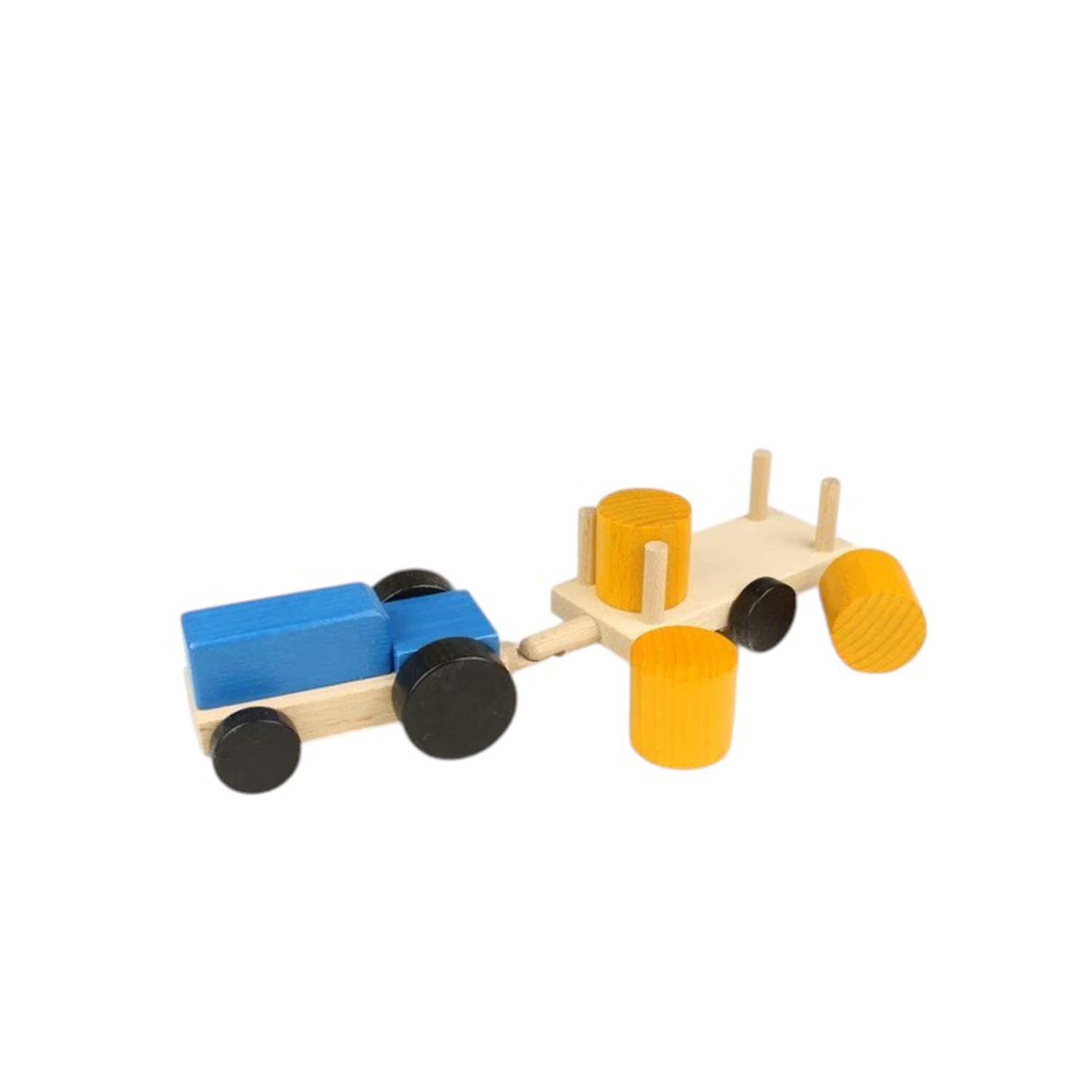 Tractor with Straw Bales – Creative Play with Wood