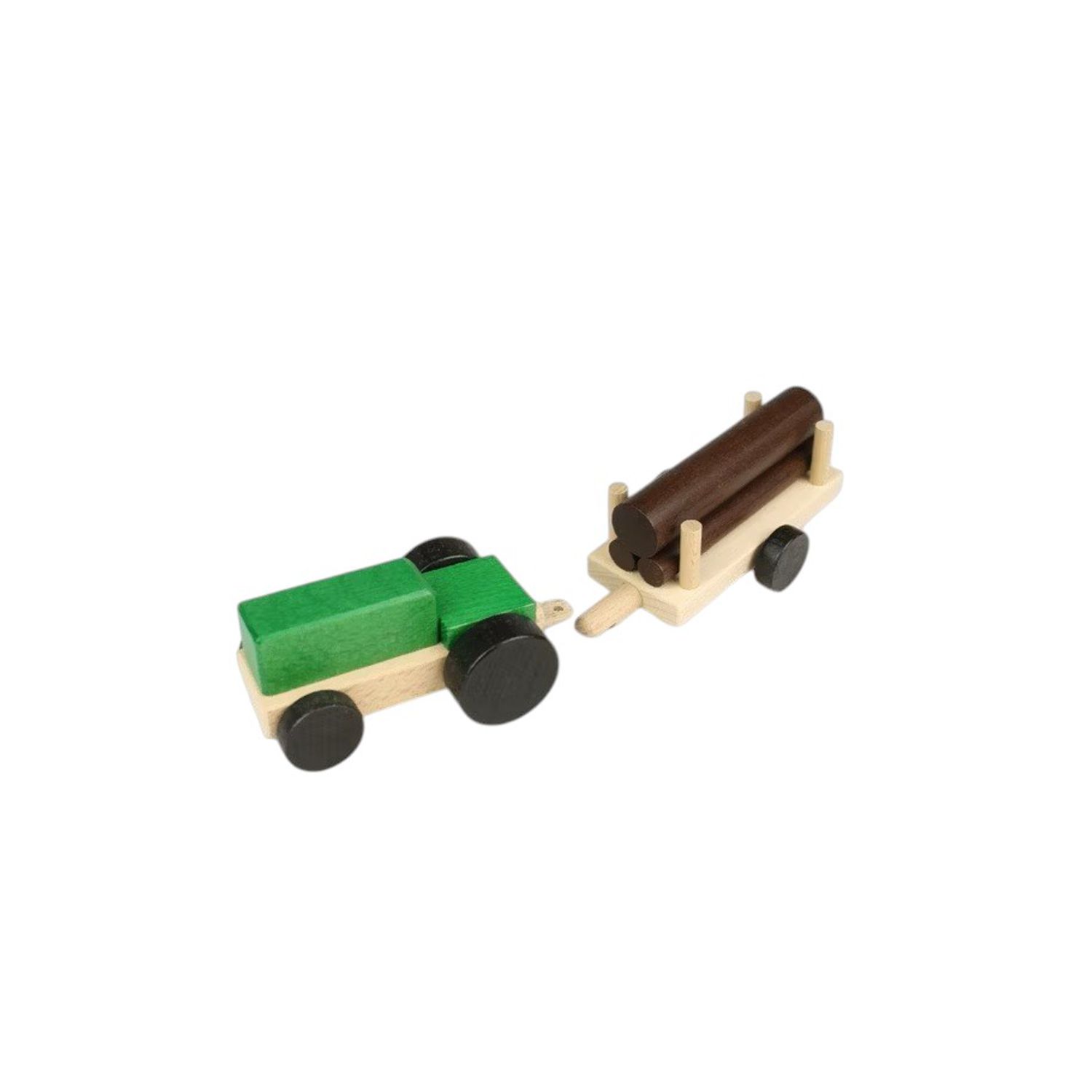 Tractor with Logs – Creative Play with Wood