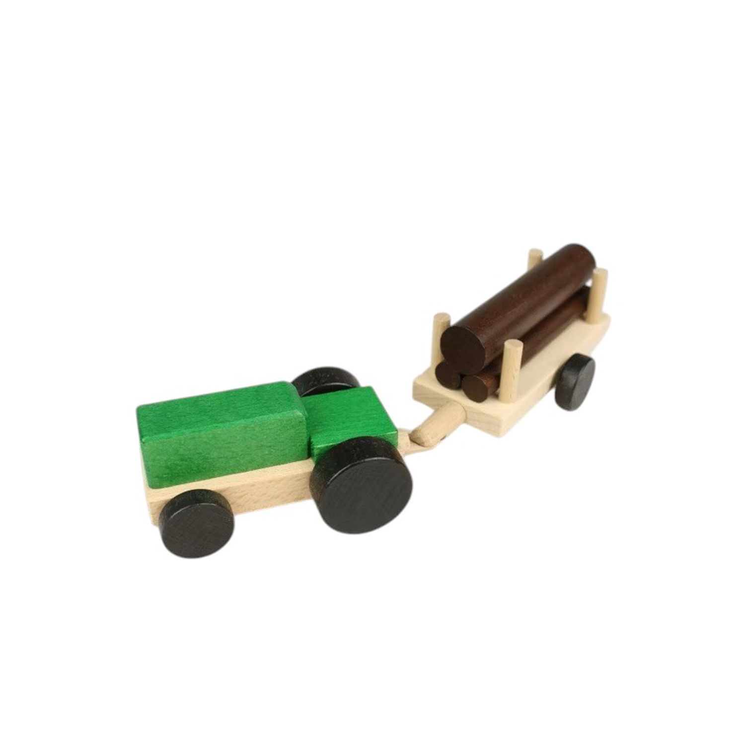 Tractor with Logs – Creative Play with Wood
