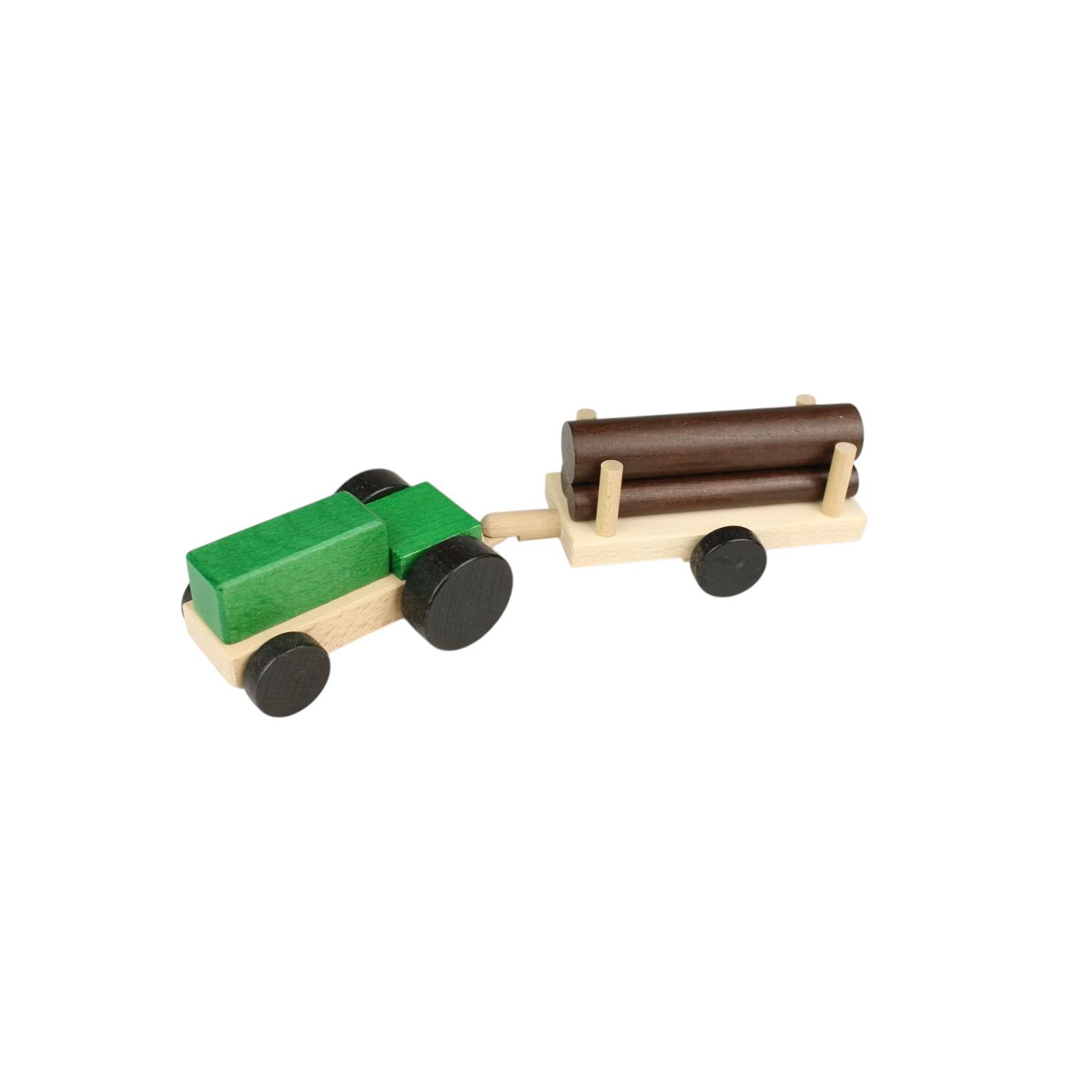 Tractor with Logs – Creative Play with Wood