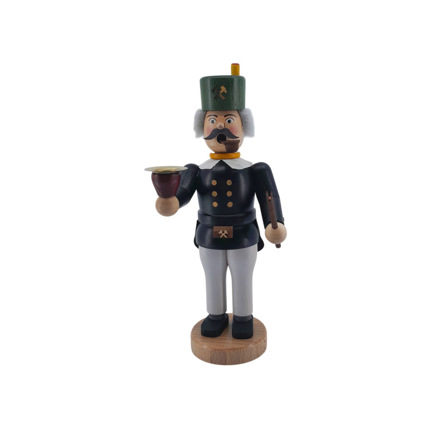 Miner incense smoker with candle