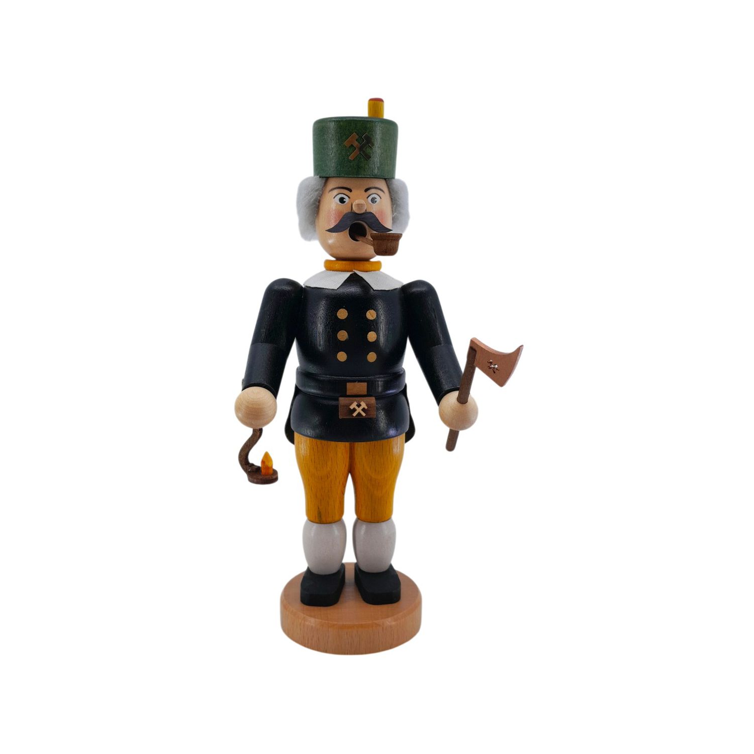 Miner incense smoker with lamp